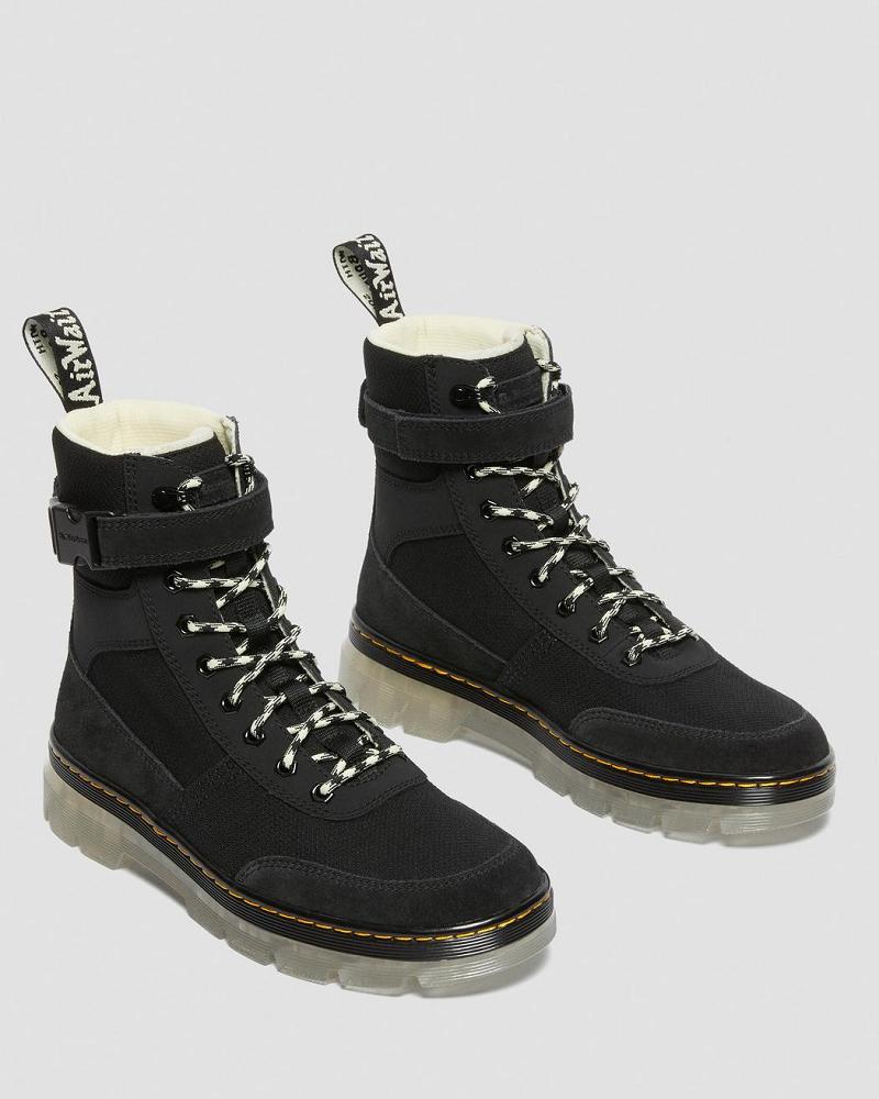 Dr Martens Combs Tech Iced Enkellaars Dames Zwart | NL 70XYU